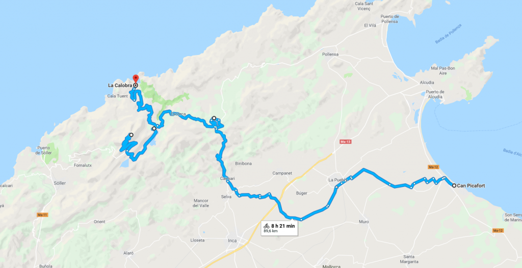 Cycling routes of Majorca