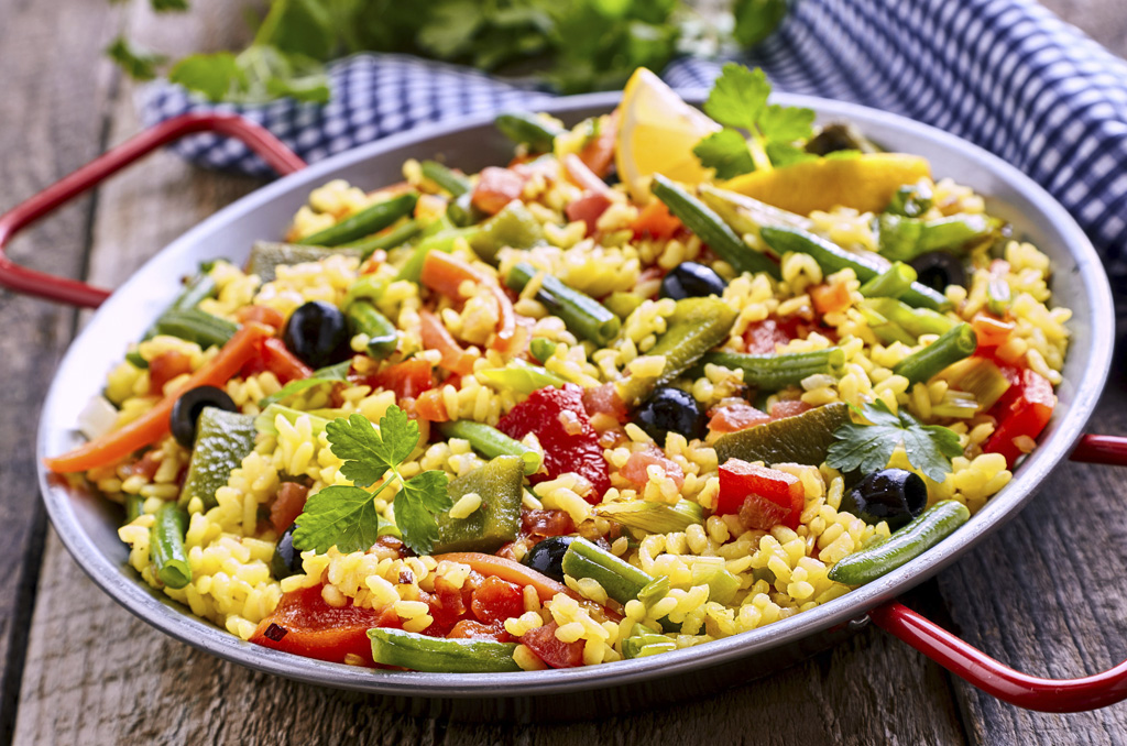 Arroz viudo o con verduras