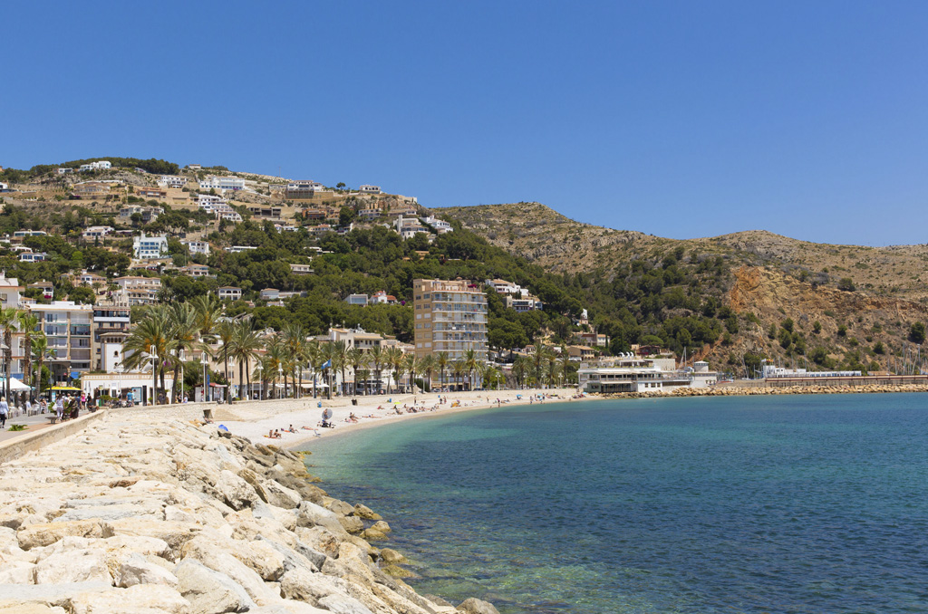 Playa la Grava, en Jávea