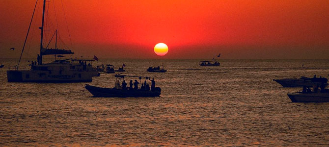 Sunset in Café del Mar