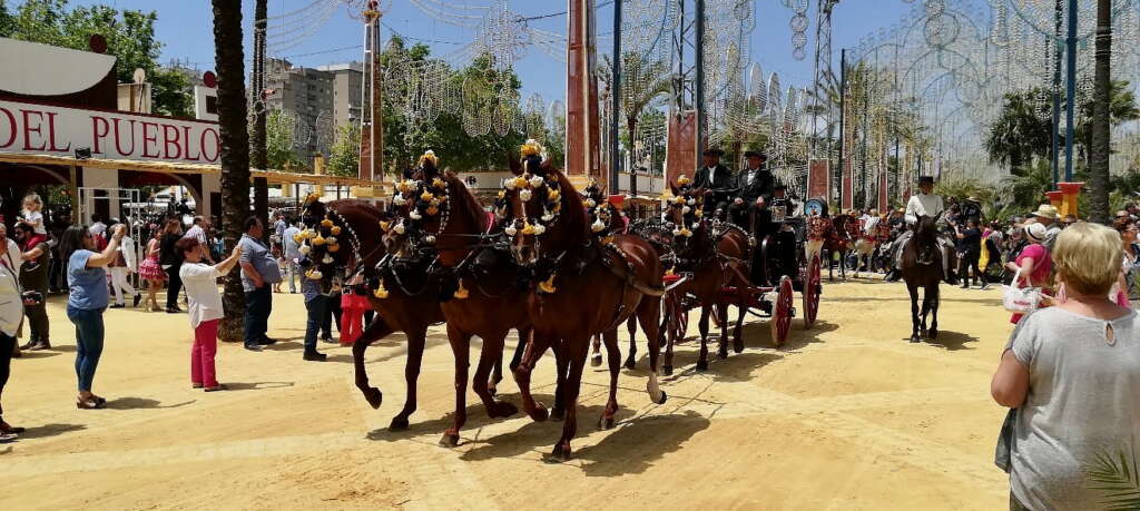 Traditional carriage from the Horse Fair in Jerez de la Frontera