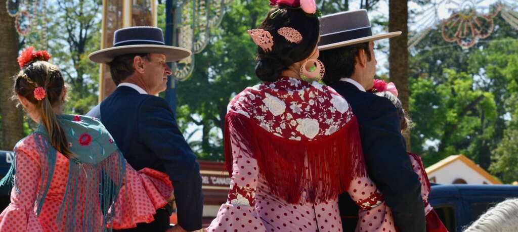 Flamenco dresses from the Horse Fair in Jerez de la Frontera